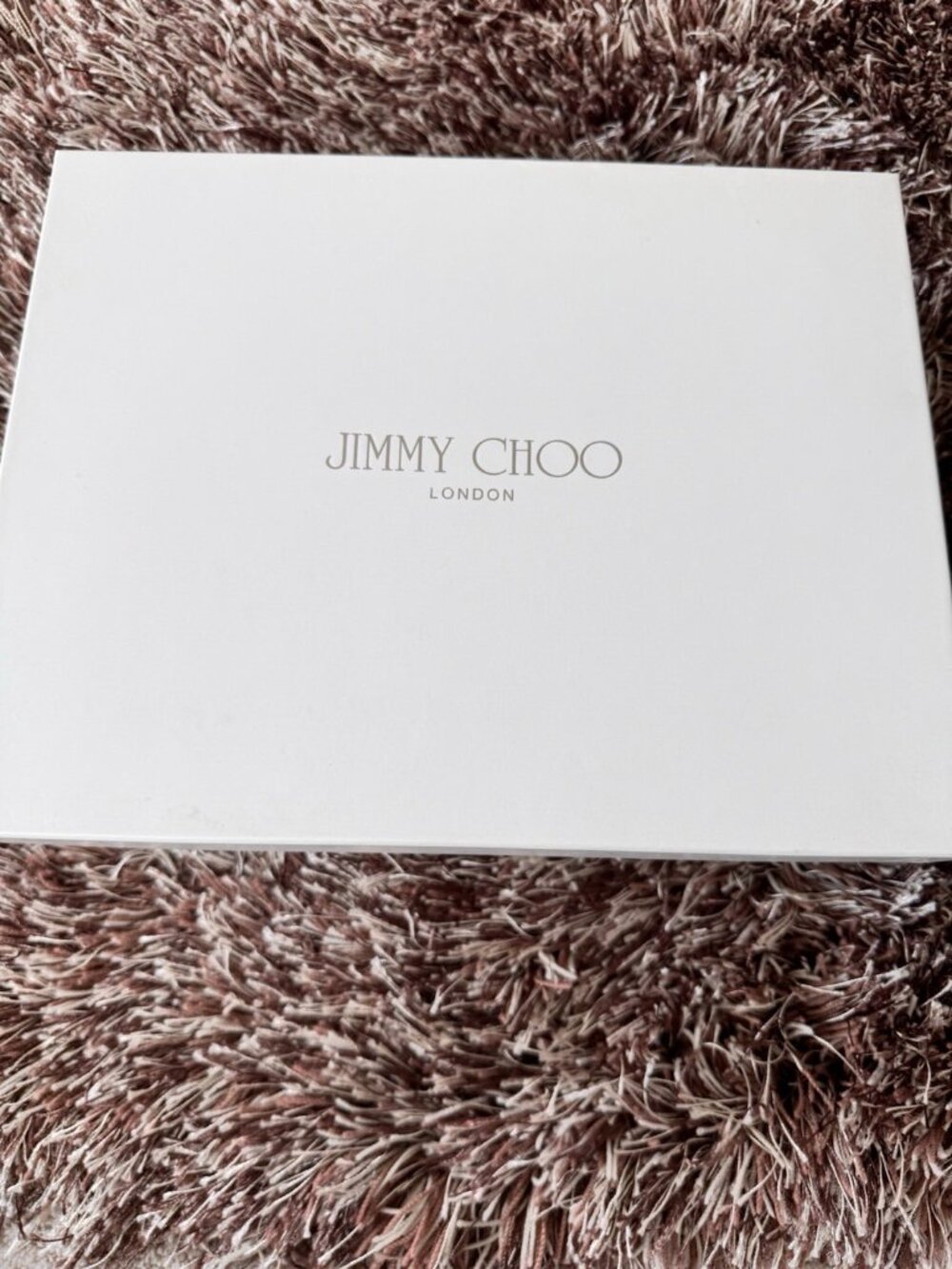 Jimmy Choo Glitter Golden Multi Wedge Pump Peep Toe Leather Women's Heels - Picture 6 of 7